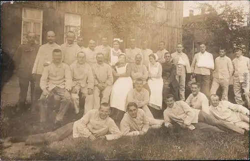 Soldatengruppenbild in Möns/Møn 1916 Privatfoto Danmark Dänemark