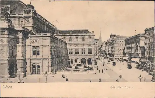 Ansichtskarte Wien Kärntnerstraße 1912