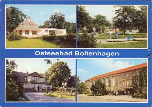 Boltenhagen HO-Gaststätte "Pavillon", Minigolfanlage, "Haus am Meer",  1987