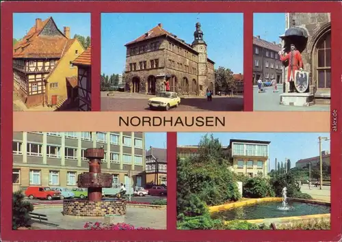 Nordhausen (Neumark) Narost  Fachwerkahus Barfüßergasse 6 ("Flohburg")  1983