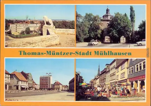 Mühlhausen (Thüringen)  Frauentor, Wilhelm-Pieck-Platz, Steinweg 1983