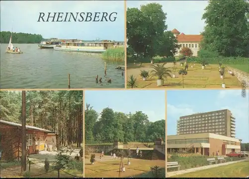 Rheinsberg Schiffsanlegestelle,   "Waldcafé", FDGB-Erholungsheim   1988