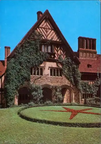 Potsdam Cecilienhof: Innenhof Ansichtskarte XXX 1977