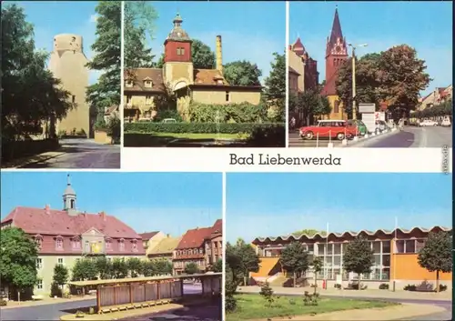 Bad Liebenwerda Lubwartturm, Eisenmoorbad, Maxim-Gorki-Platz Schwimmhalle 1985