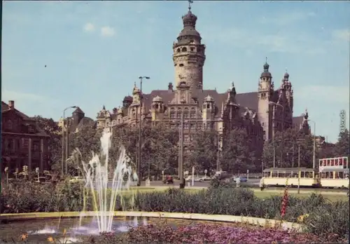 Leipzig Neues Rathaus Ansichtskarte  1968