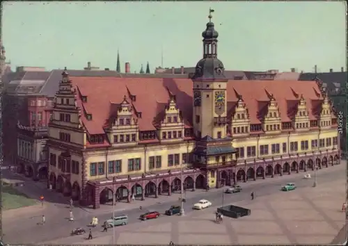 Ansichtskarte  Leipzig Altes Rathaus 1961