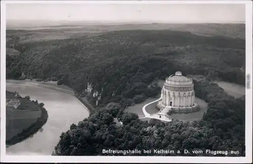 Ansichtskarte Kehlheim Denkmal: Befreiungshalle (Luftbild) 1931