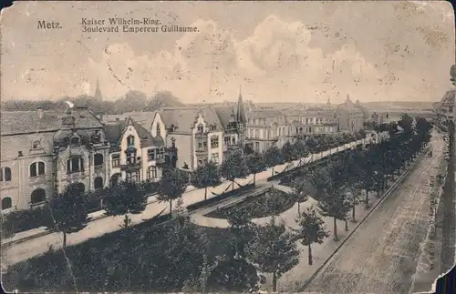 Metz Boulevard Empereur Guillaume 1913