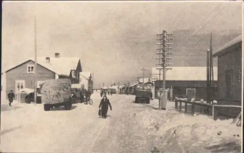 Lappland (allgemein) Partie an der Straße  - Tankstelle - Lappi 1935 