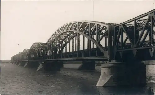 Riga Rīga  Ри́га Eisenbahnbrücke 1929 Privatfoto 