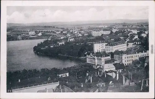 Tabor Tábor Blick über die Stadt Ansichtskarte 1944