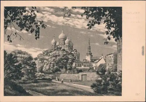 Reval Tallinn (Ревель) Alexander-Newsky-Kathedrale und Domkirche 1930