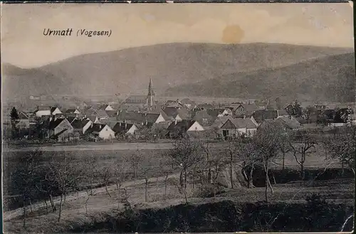 Urmatt (Elsaß) Partie an der Stadt  Mutzig  Molsheim CPA Ansichtskarte 1909