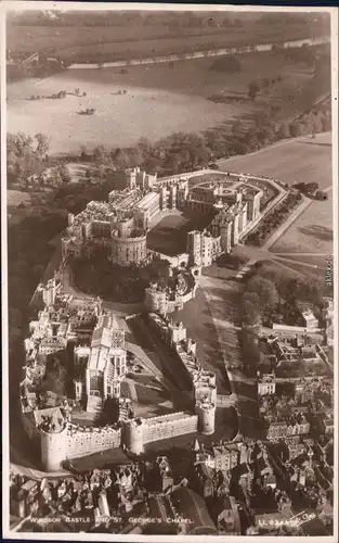 Luftbild Windsor Windsor Castle Schloss und St. George's Chapel 1939