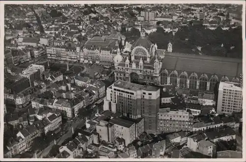 Antwerpen Anvers Hotel/Luftbild: Mittelstation und Century Hotel 1930