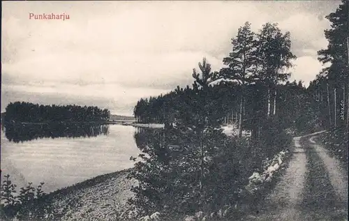 Punkaharju -Savonlinna Partie am See Ansichtskarte Soumi  Finland 1916