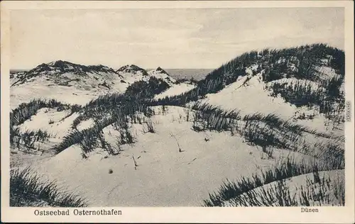 Osternothafen (Ostswine)-Swinemünde Warszów Świnoujście Dünenpartie 1922 