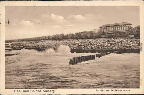 Kolberg Kołobrzeg Restauration an der Waldenfelsschanze Pommern pomorskie 1929