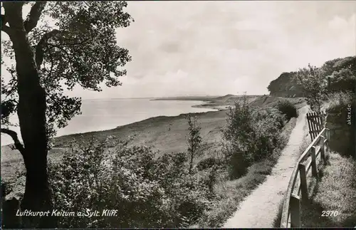 Keitum (Sylt) Kejtum / Kairem Straße, Weg an der Küste Fotokarte 1930