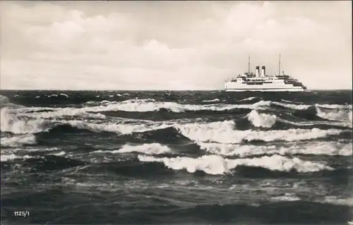 Ahlbeck (Usedom) Blick auf den Dampfer Ansichtskarte 1930