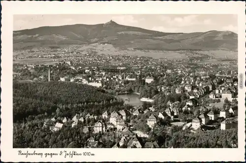 Reichenberg Liberec gegen den Jeschken - Park und Villen 1940 