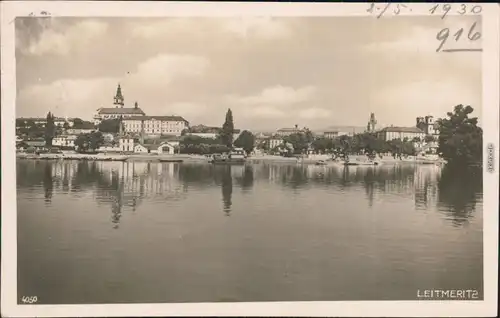 Leitmeritz Litoměřice Blick auf die Stadt Foto Ansichtskarte  1930