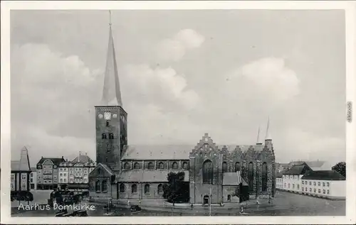 Aarhus Domkirke/Domkirche Ansichtskarte 1938