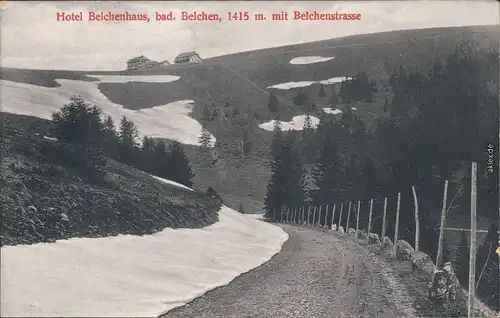 Hartmannsweiler Hartmannswiller  Hotel Belchenhaus, Belchenstrasse 1917