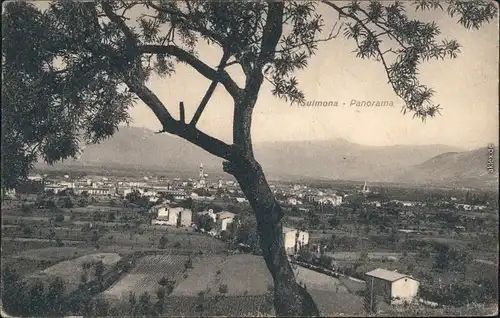 Sulmona Panorama Blick Abruzzen Foto Ansichtskarte 1931