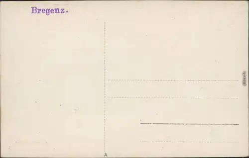 Bregenz Luftbild mit Hafen  Foto Ansichtskarte 1928