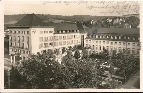 Oberschlema Bad Schlema Partie am Kurhaus Foto Ansichtskarte  1935