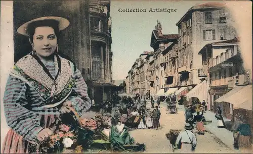 Nizza Nice rue Saint François de Paule vers CPA Postcard  1914