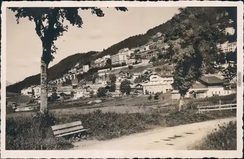 Leysin Blick auf die Stadt Ansichtskarte Kanton Waadt
 1930