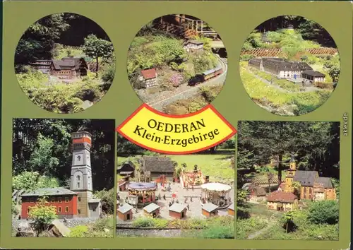 Oederan Miniaturpark Klein-Erzgebirge Ansichtskarte   1980
