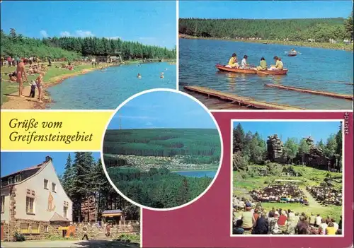 Ehrenfriedersdorf Freibad, Berggaststätte "Greifensteine",  Naturtheater 1980