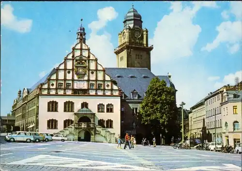 Plauen (Vogtland) Rathaus am Altmarkt 1977