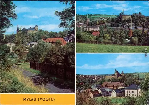 Mylau Panorama-Ansicht Ansichtskarte 1979