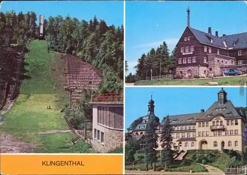 Klingenthal Große Aschbergschanze   Jugendherberge "Klement Gottwald"  ht 1979