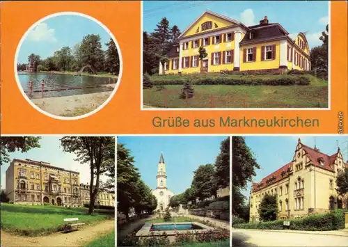 Markneukirchen  Thiele-Bad, Kinderkrippe, Am Lutherplatz Musikschule   1983