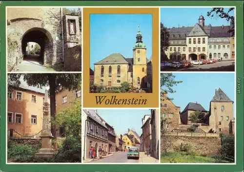 Wolkenstein Ansichten Ansichtskarte  1984