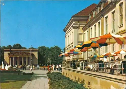 Berlin Blick vom Operncafé zum Mahnmal Ansichtskarte  1969
