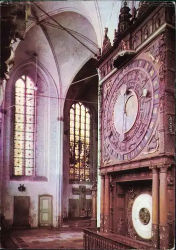 Rostock Marienkirche: astronomische Uhr Ansictskarte   1983