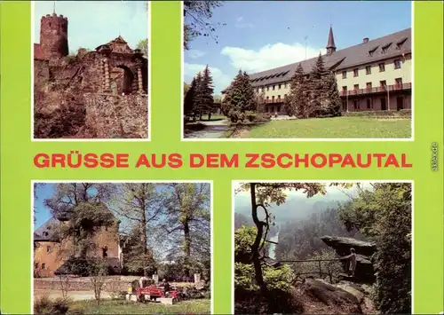 Wolkenstein Zschopautal: Burg Scharfenstein, Warmbad, Wolkensteiner Schloß 1984