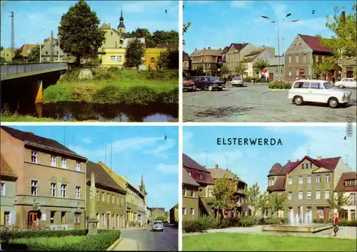 Elsterwerda  An der Elster, 2. Am Markt,  Hauptstraße, 4. Am Markt 1976