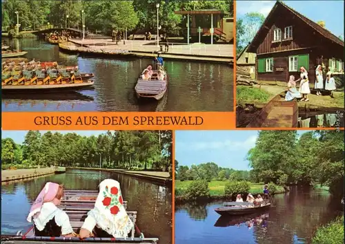 Lübbenau (Spreewald)Verschiedene Ansichten von EinwohnernSpreewaldkähnen 1977
