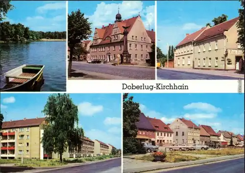 Doberlug-Kirchhain   Bad Erna, Rathaus, HO-Gaststätte "Grüner Berg", 1983