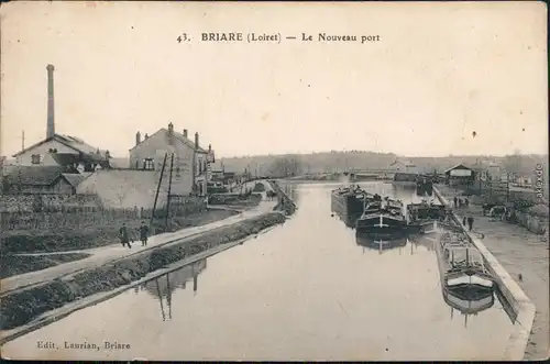 Briare Briare-le-Canal Hafen/Le Nouveau Port CPA Ansichtskarte  1913