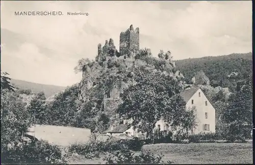 Manderscheid Die Burgen bei Manderscheid: Niederburg 1918