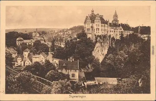 Sigmaringen Panorama-Ansicht Ansichtskarte 1918