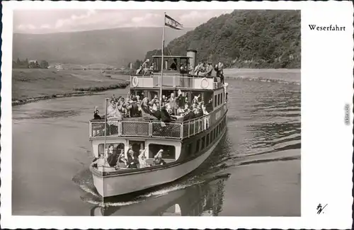 Minden Hann. Münden  Oberweser Personenschifffahrt 1965